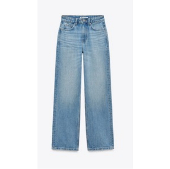 Zara Denim - Zara High Rise Straight Leg Jeans